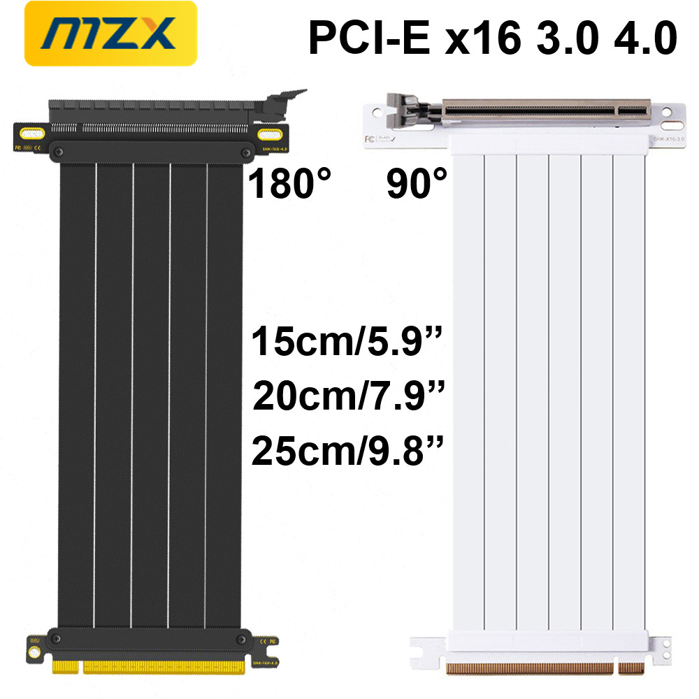 Pcie 4.0 X16 Riser Cable 90 Degree - MZX PCIE 4.0 3.0 Cavo riser