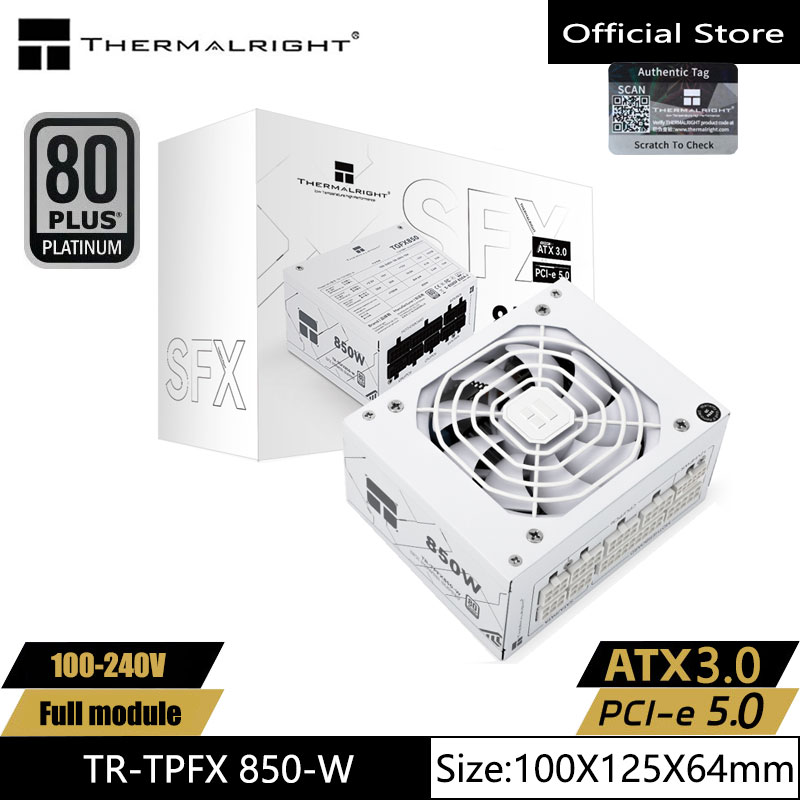 Sfx Power Supply 850W Gold - Thermalright TR-TPFX850-W Alimentatore telaio bianco, modulo