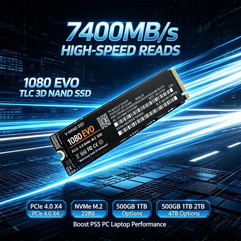 M.2 Nvme 4Tb Pcie 4.0 Ssd - SSD NVMe PCIe 4.0 1080 EVO
