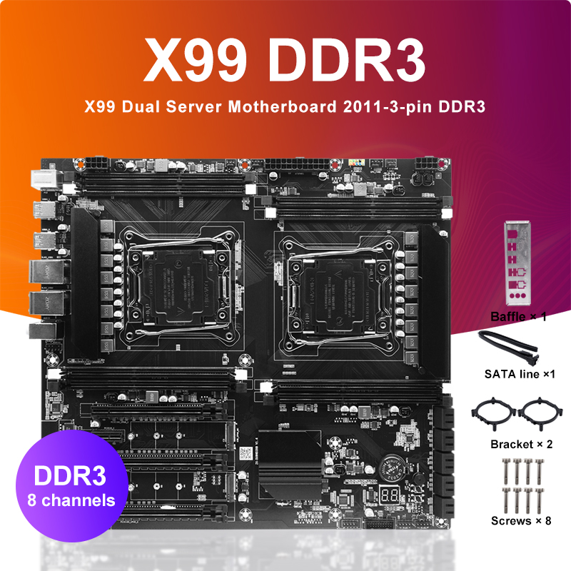 X99 Dual Cpu Motherboard Combo - Scheda madre CPU X99 a doppio