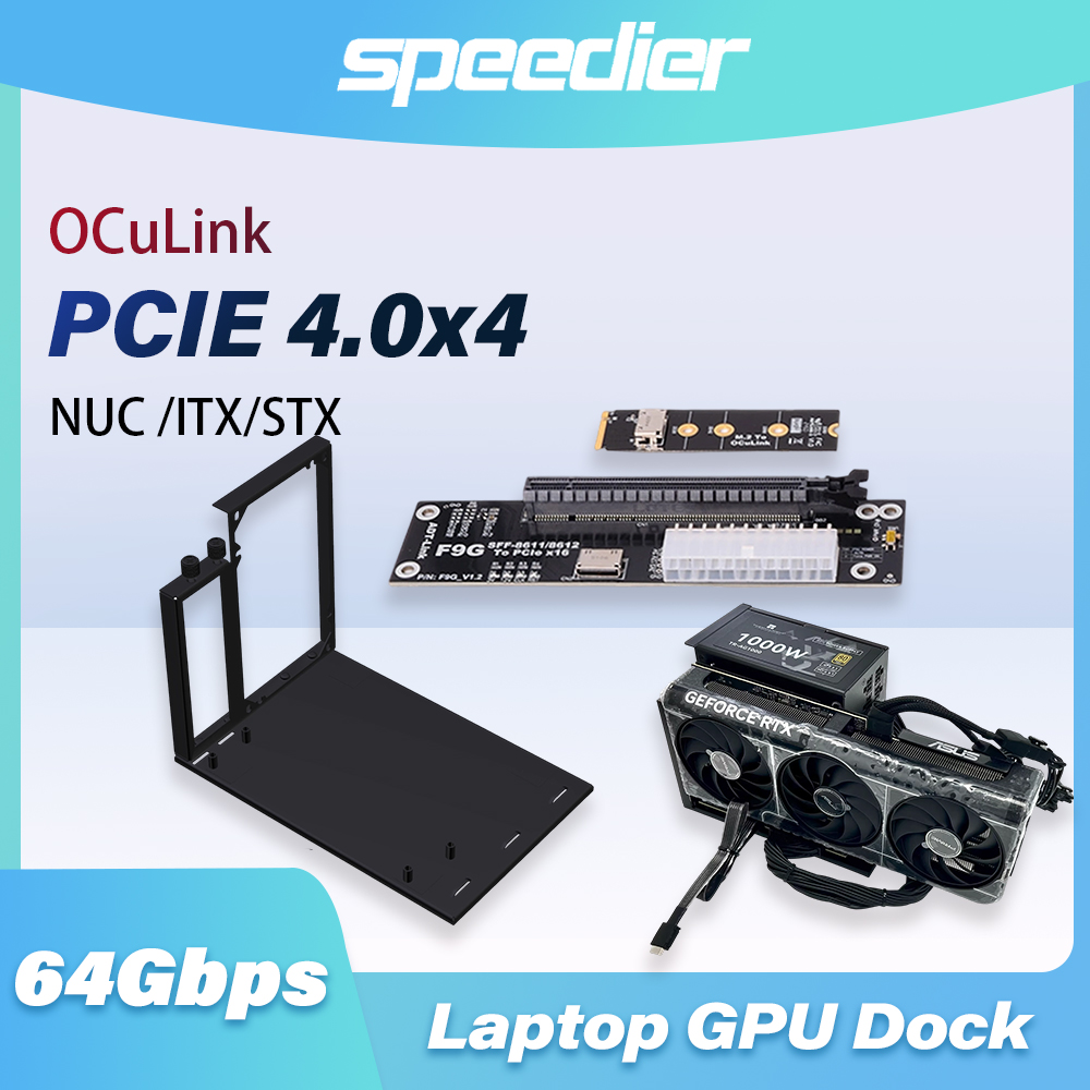 Adattatore EGPU F9G 64Gbps Ocu - External Gpu Dock Pcie 4.0 Oculink recensione e prezzo
