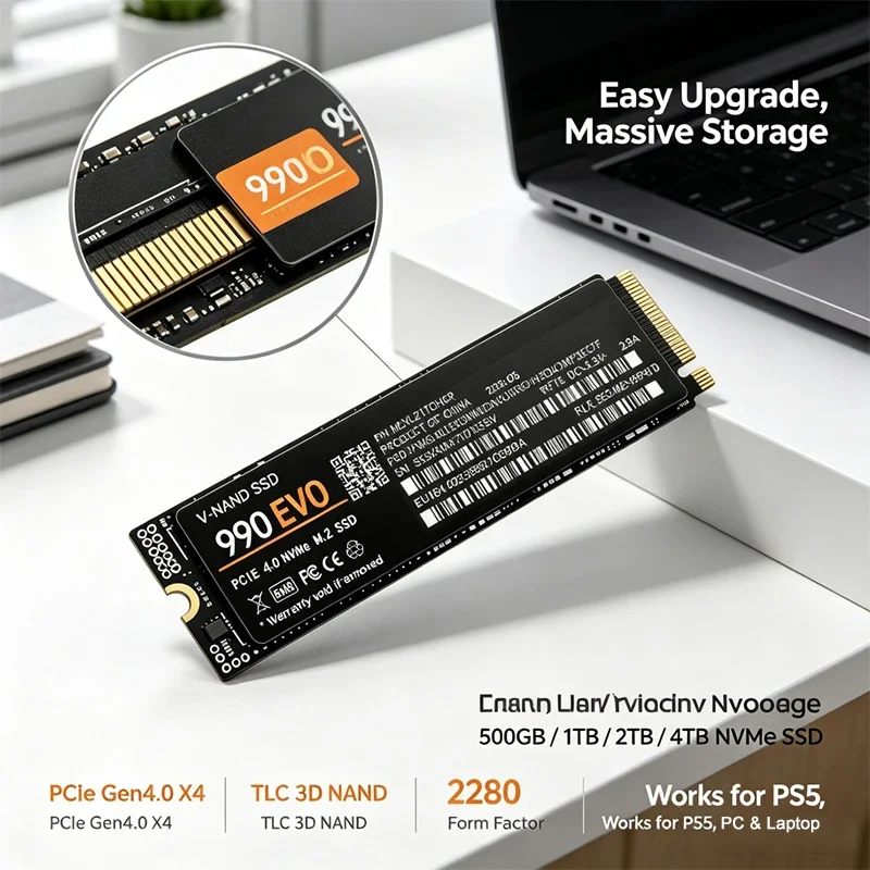 SSD NVMe M.2 da Gaming 990 EVO - M.2 Nvme 4Tb Pcie 4.0 Ssd recensione e prezzo