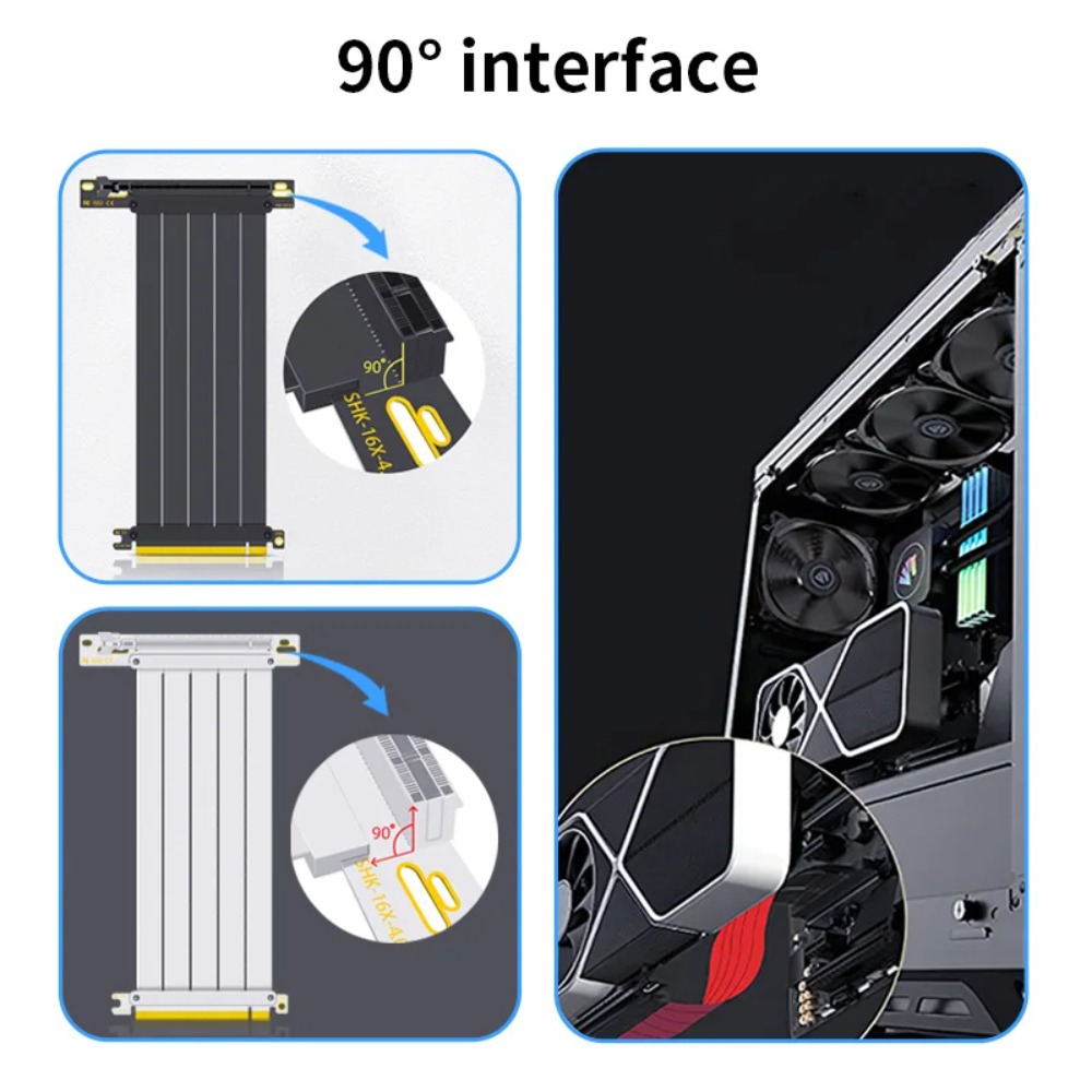 Cavo Riser GPU PCI‑E 4.0/3.0 X - Pcie 4.0 X16 Riser Cable 90 Degree recensione e prezzo