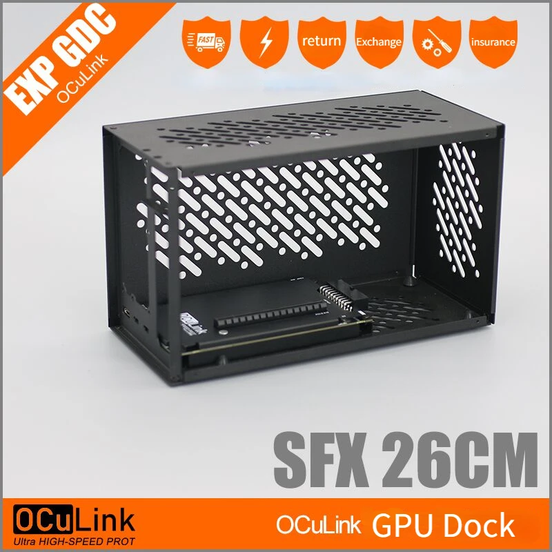 Custodia in alluminio OCuLink  - External Gpu Dock Pcie 4.0 Oculink recensione e prezzo