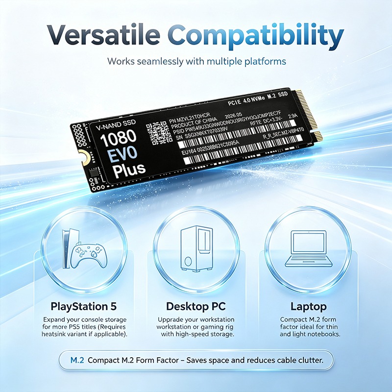 NUOVO Originale 1080 EVO Plus  - M.2 Nvme 4Tb Pcie 4.0 Ssd recensione e prezzo