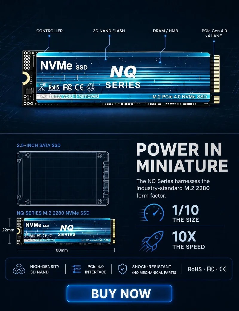 SSD NQ 2TB 4TB M.2 NVMe, unità - M.2 Nvme 4Tb Pcie 4.0 Ssd recensione e prezzo