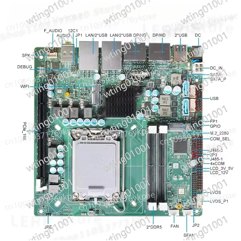 Scheda madre Mini ITX di 13a g - Lga 1700 Ddr5 Itx Motherboard recensione e prezzo