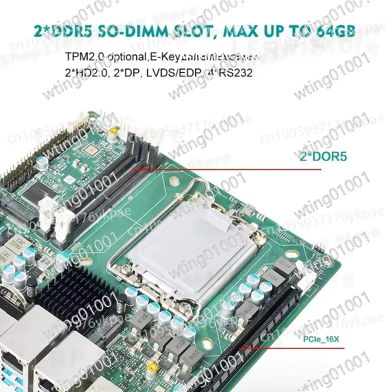 Scheda madre Mini ITX di 13a g - Lga 1700 Ddr5 Itx Motherboard recensione e prezzo