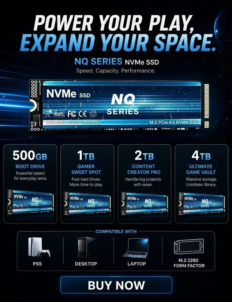 NQ SSD NVMe M.2 PCIe 4.0 da 2T - M.2 Nvme 4Tb Pcie 4.0 Ssd recensione e prezzo